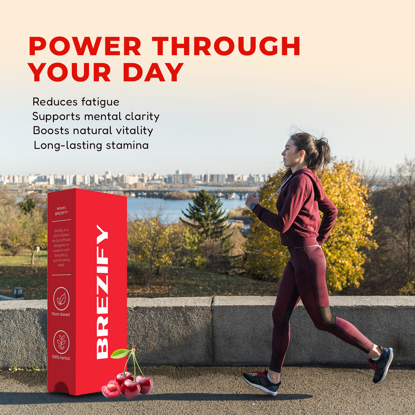 Brezify – Plant-Powered Stamina Boost Diffuser | Cherry Raspberry Flavor