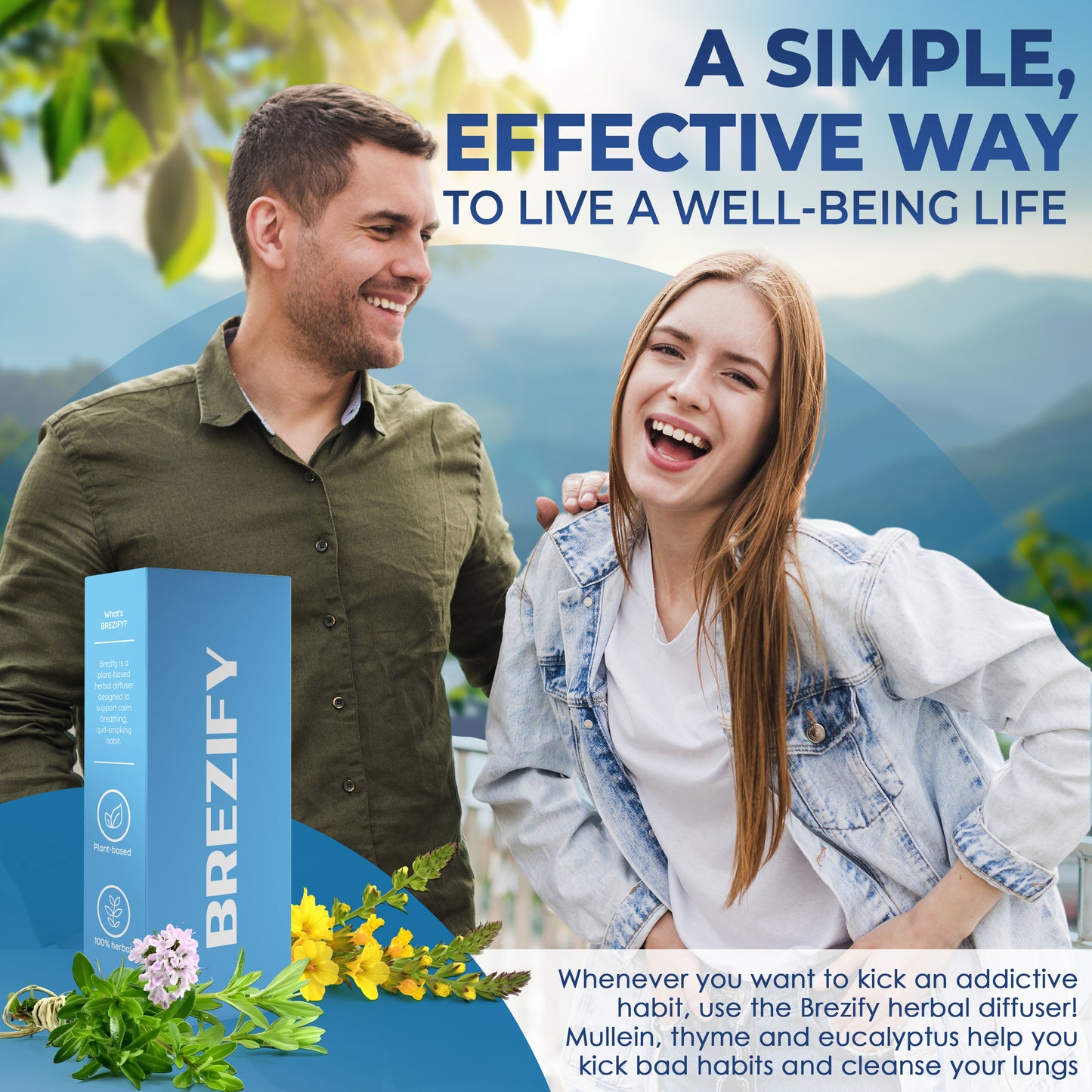 Brezify – Plant-Powered Lung Cleanser Diffuser | Menthol Flavor
