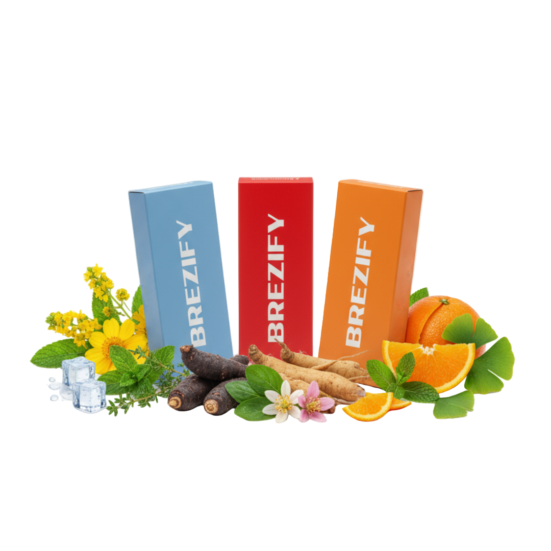 Brezify Zen Harmony Pack | Menthol Blue - Cherry Raspberry - Spearmint Orange