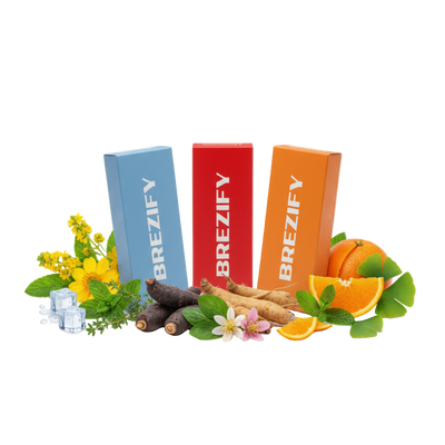Brezify Zen Harmony Pack | Menthol Blue - Cherry Raspberry - Spearmint Orange