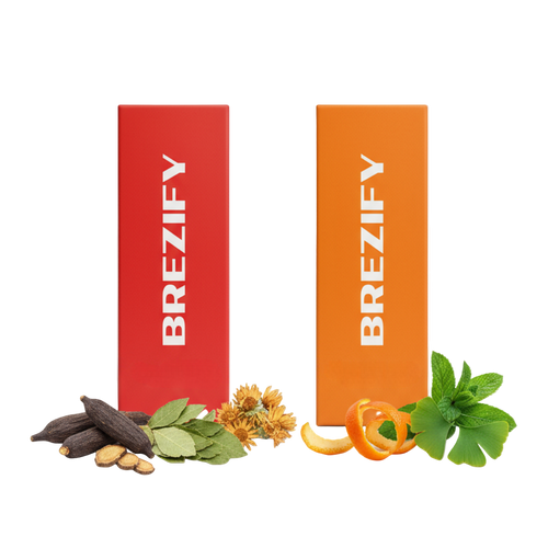 Brezify Energy Boost Duo Set | Cherry Raspberry - Spearmint Orange